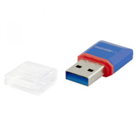 EA134B Micro SD USB-kortläsare blå Esperanza