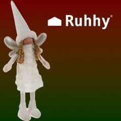 Älv - vit julfigur Ruhhy 22342