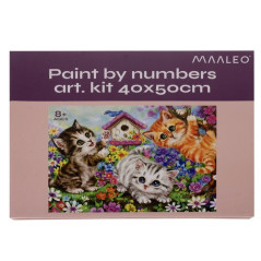 Målning efter nummer 40x50cm - kattungar Maaleo 22781 | HandlaSmidigt.se