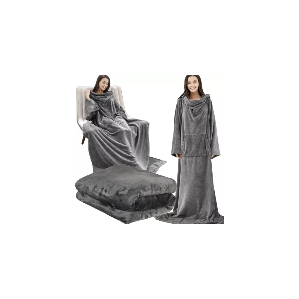 Bluza- kocoszlafrok jasnoszary Ruhhy 22649