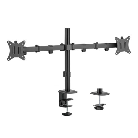 Skrivbordsfäste för 2 Maclean-skärmar, VESA 75x75 och 100x100, 17-32 tum, 2x 9 kg, MC-754N | HandlaSmidigt.se