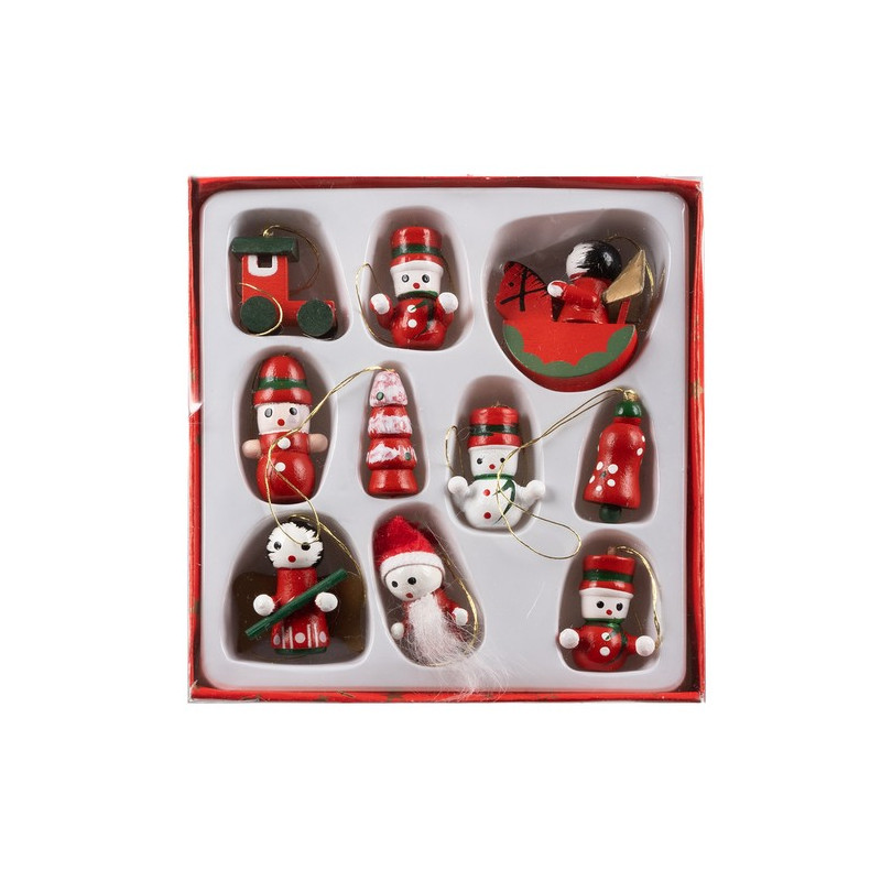 Julgranskulor / hängande juldekorationer 10 st. Ruhhy 22943