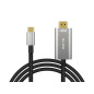 92-686- HDMI-USB-C anslutning 2m flätad