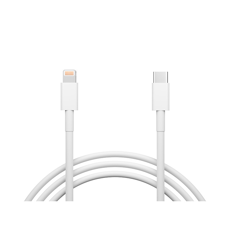 66-158- USB-C-anslutning - iPhone 1m vit påse