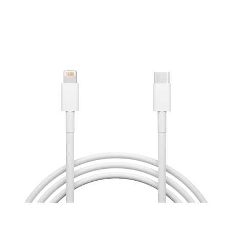 66-158- USB-C-anslutning - iPhone 1m vit påse