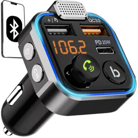 Sändare/laddare bluetooth FM Xtrobb 22355