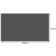 Säng 1,6x2m - grå Ruhhy 22695