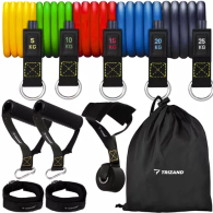 Set med gummiband för träning + tillbehör Trizand 22716