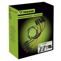 Set med gummiband för träning + tillbehör Trizand 22716