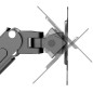 Fäste för 2 Maclean-skärmar, gasfjäder, 13'-27', 7 kg, svart, MC-861N