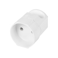 98-244- Enkelvägguttag gn-160 utan jordning vit