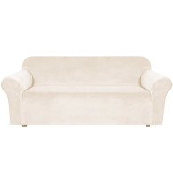 DA70A Sofföverdrag i beige sammet