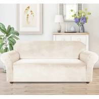 DA70A Sofföverdrag i beige sammet