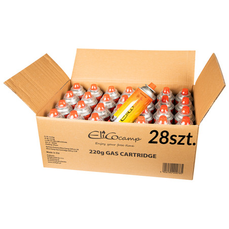 53-178- Universal gas Elicocamp 220g 28-pack 393ml cartridge