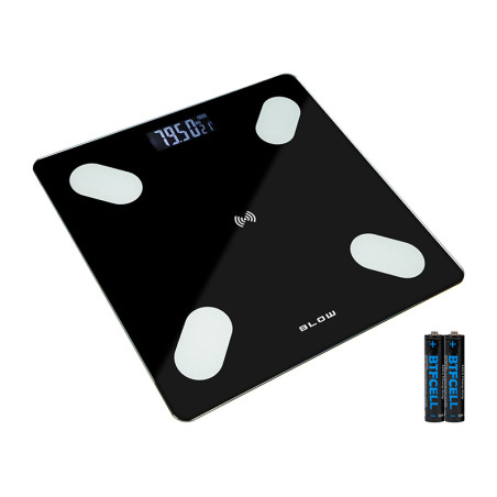 44-092- Badrumsvåg med Bluetooth 180 kg