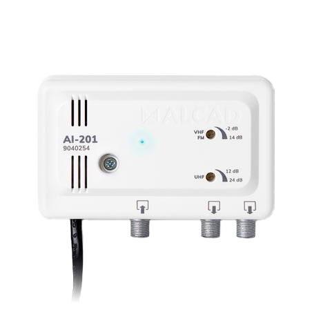Breddbandsantennförstärkare med 2 ingångar AI-201 ALCAD