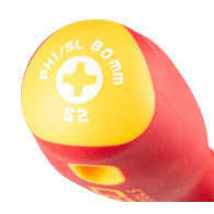 Skruvmejsel plus-minus 1000V, SL/PH1 x 80mm