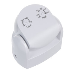 Rörelsedetektorn PIR Maclean, infraröd, IP65, vit, räckvidd 12m, max belastning 800/1200W, MCE468 W. | HandlaSmidigt.se