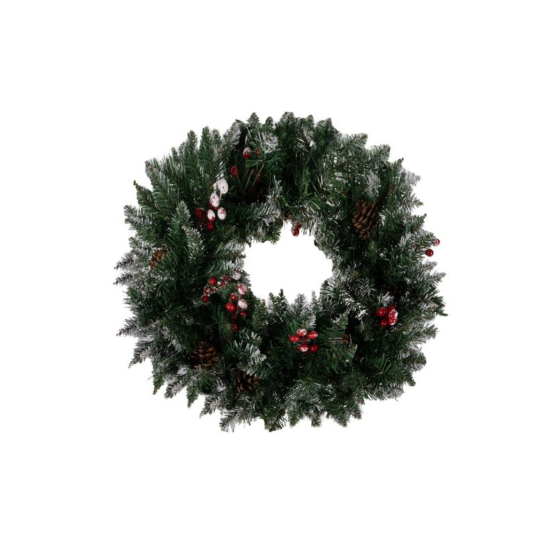 Krans - snöig juldekoration på Ruhhy 22302