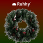 Krans - snöig juldekoration på Ruhhy 22302