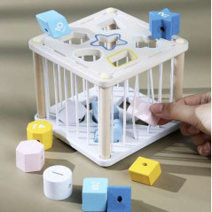 Sorter - träkub sensorisk 22885