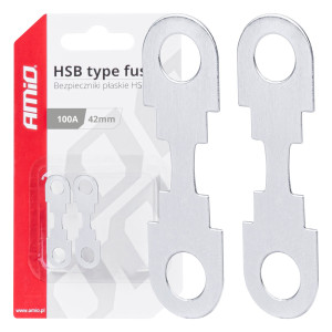 Säkringar band platt 2 st. hsb 42mm 100a amio-03502