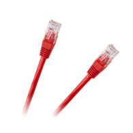 Patchcord kabel UTP 8c wtyk-wtyk 3,0m CCA czerwony  cat.6e