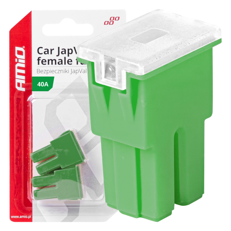 Säkringar för bilar japval pal kvinnliga 2 st. 40a amio-03390