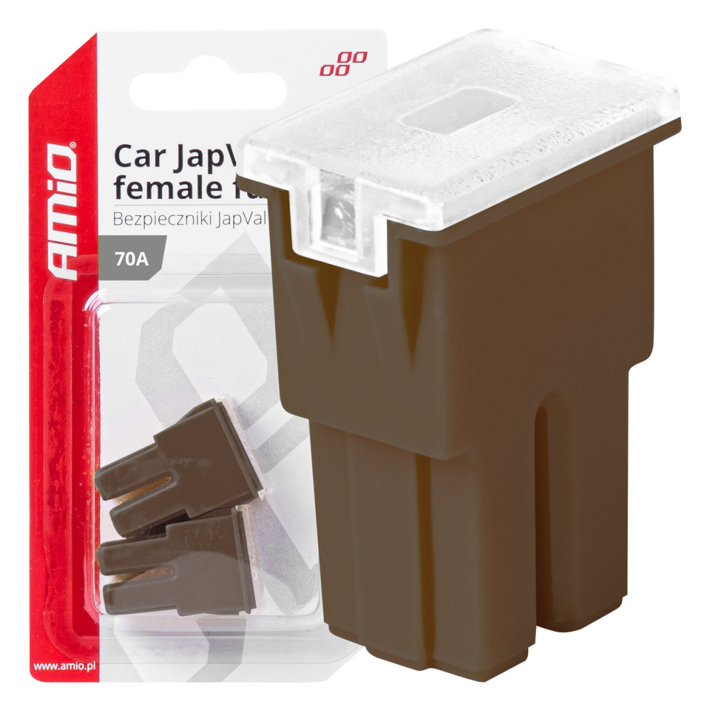 Säkringar för bilar japval pal kvinnlig 2 st. 70a amio-03393 Säkringar för bilar japval pal kvinnlig 2 st. 70a amio-03393