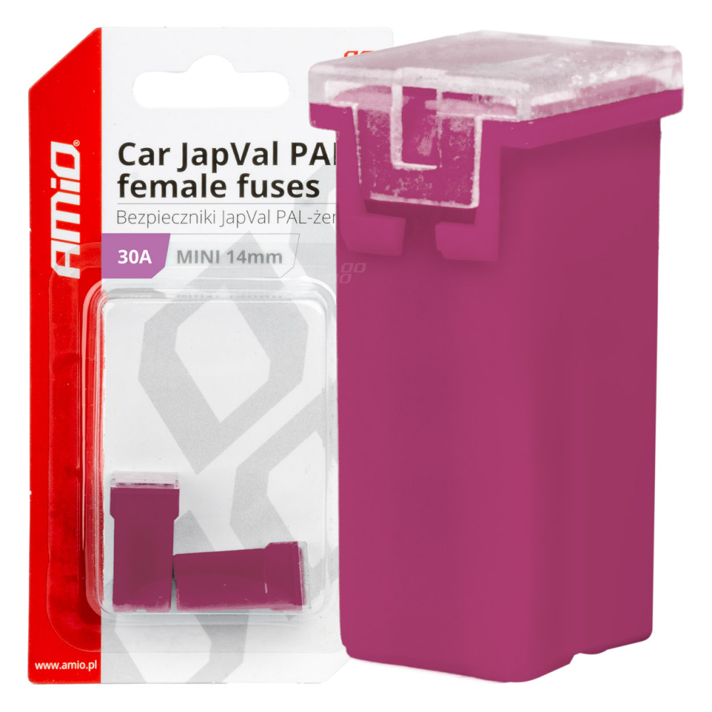 Säkringar för bilar japval pal kvinnlig 2 st. 30a amio-03437 Säkringar för bilar japval pal kvinnlig 2 st. 30a amio-03437