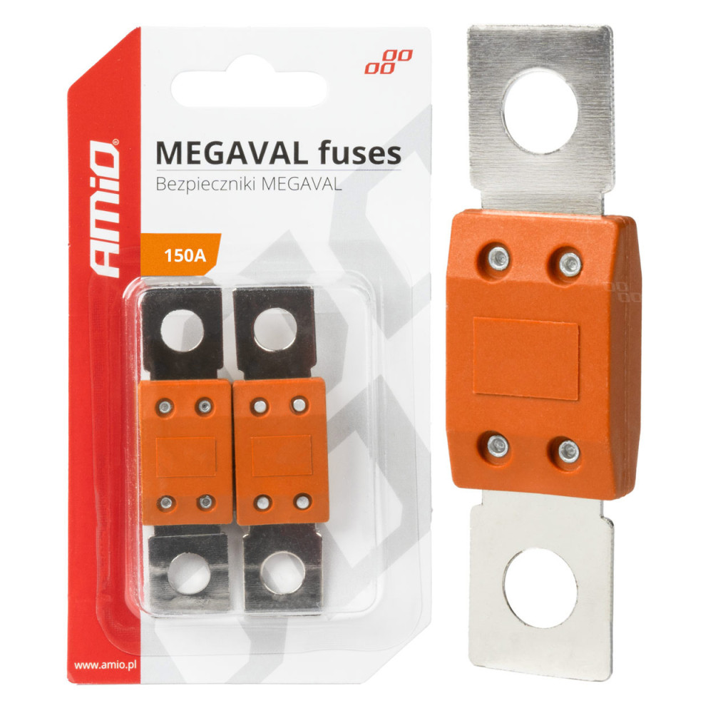 Säkringar för bilar megaval mta 2 st. 150a amio-03465 Säkringar för bilar megaval mta 2 st. 150a amio-03465