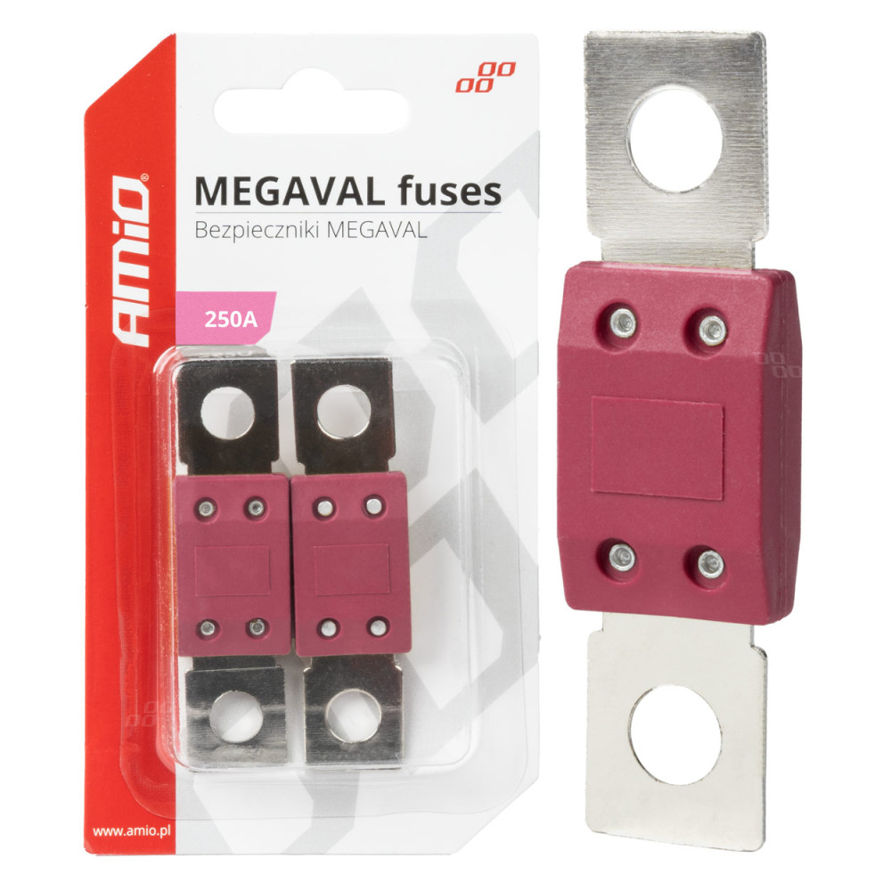Säkringar för bilar megaval mta 2 st. 250a amio-03469 Säkringar för bilar megaval mta 2 st. 250a amio-03469