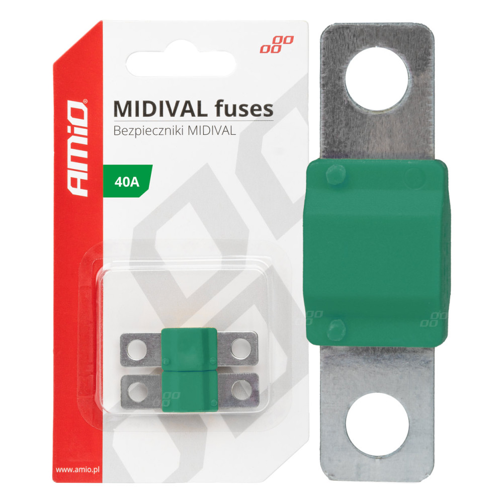 Bil säkringar för bilar midival mta 2 st. 40a amio-03474 Bil säkringar för bilar midival mta 2 st. 40a amio-03474