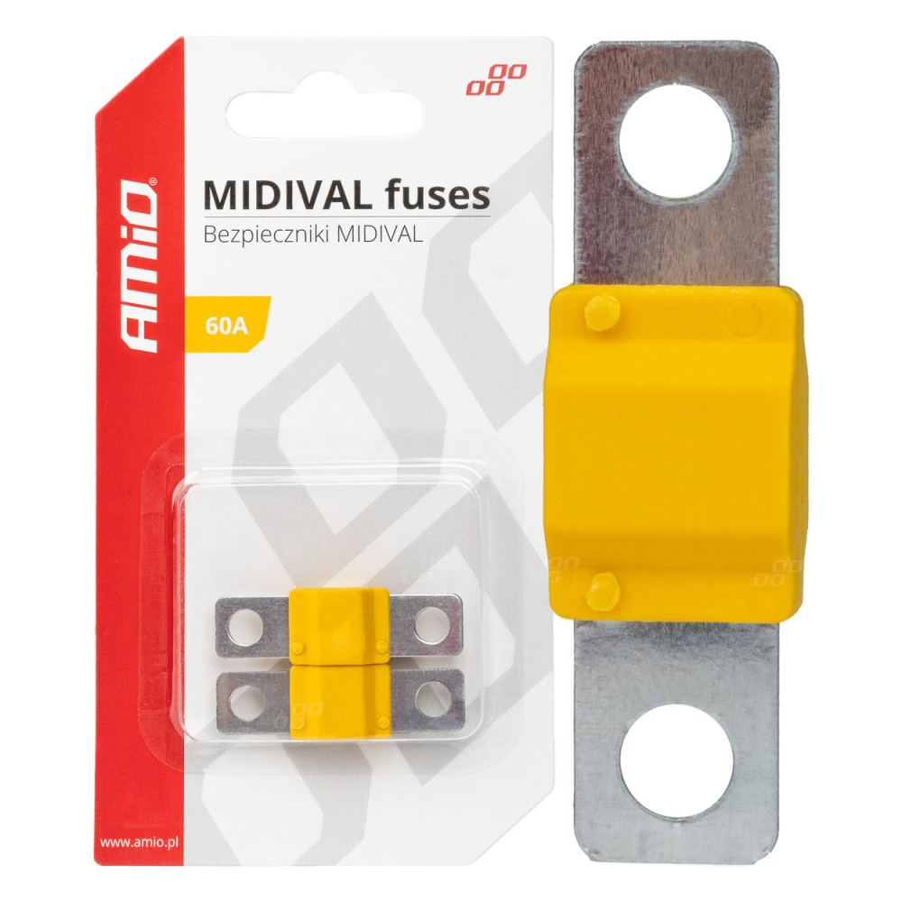 Säkringar för bil Midival MTA 2 st. 60A AMIO-03476. Säkringar för bil Midival MTA 2 st. 60A AMIO-03476.