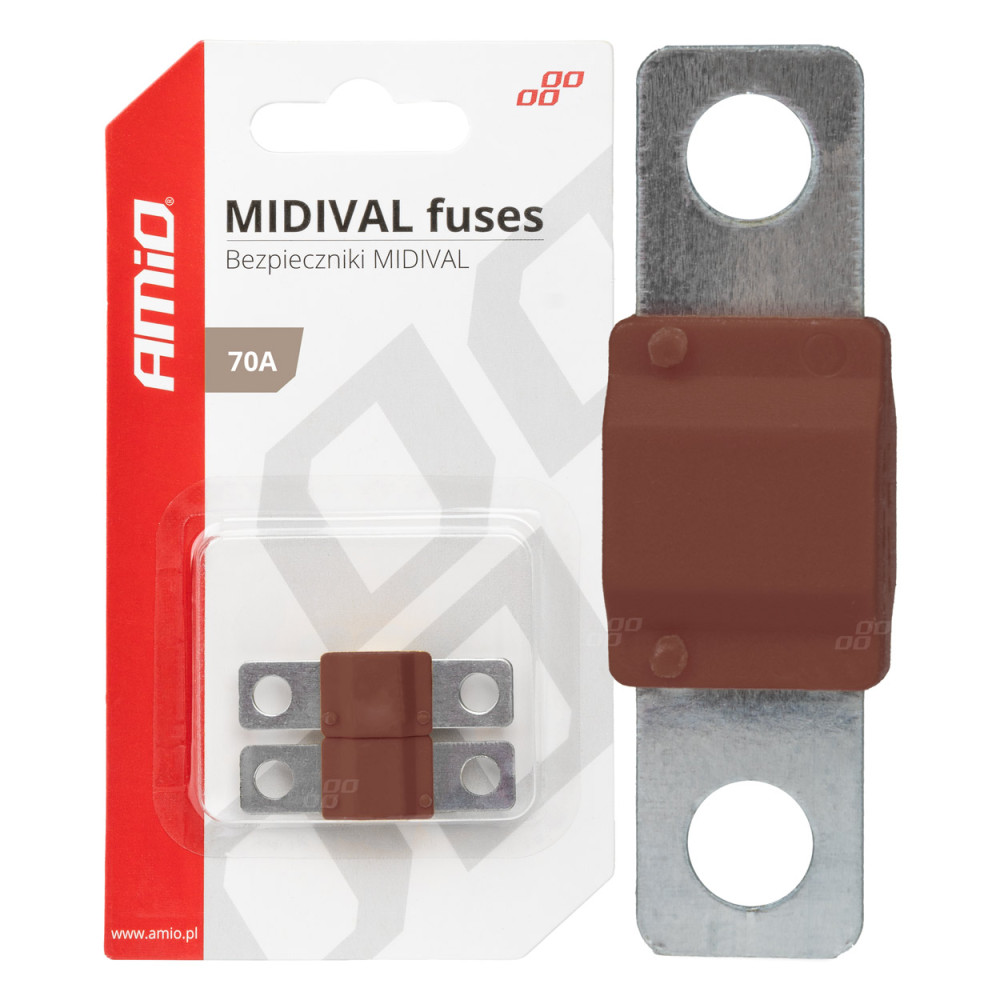 Säkringar för bilar midival mta 70a 2 st. amio-03477 Säkringar för bilar midival mta 70a 2 st. amio-03477