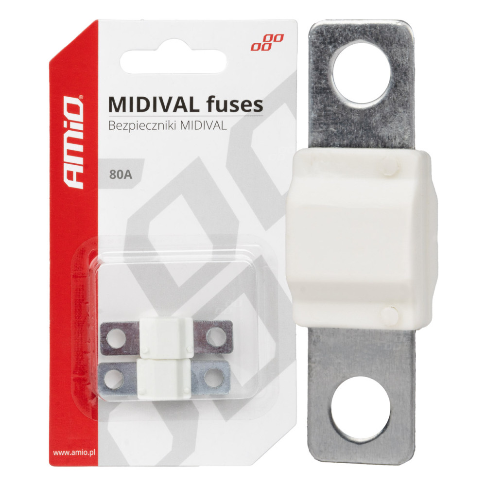 Säkringar för bilar midival mta 2 st. 80a amio-03478 Säkringar för bilar midival mta 2 st. 80a amio-03478