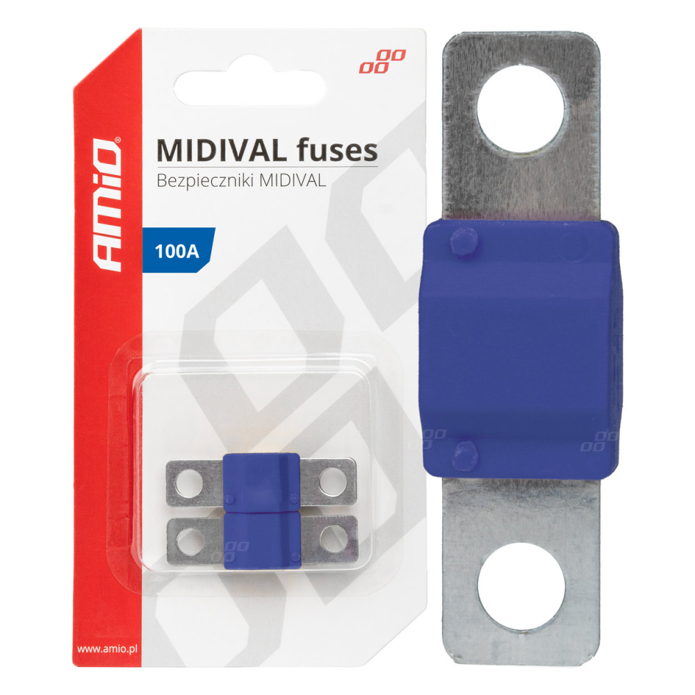 Bil säkringar för bilar midival mta 2 st. 100a amio-03479 Bil säkringar för bilar midival mta 2 st. 100a amio-03479