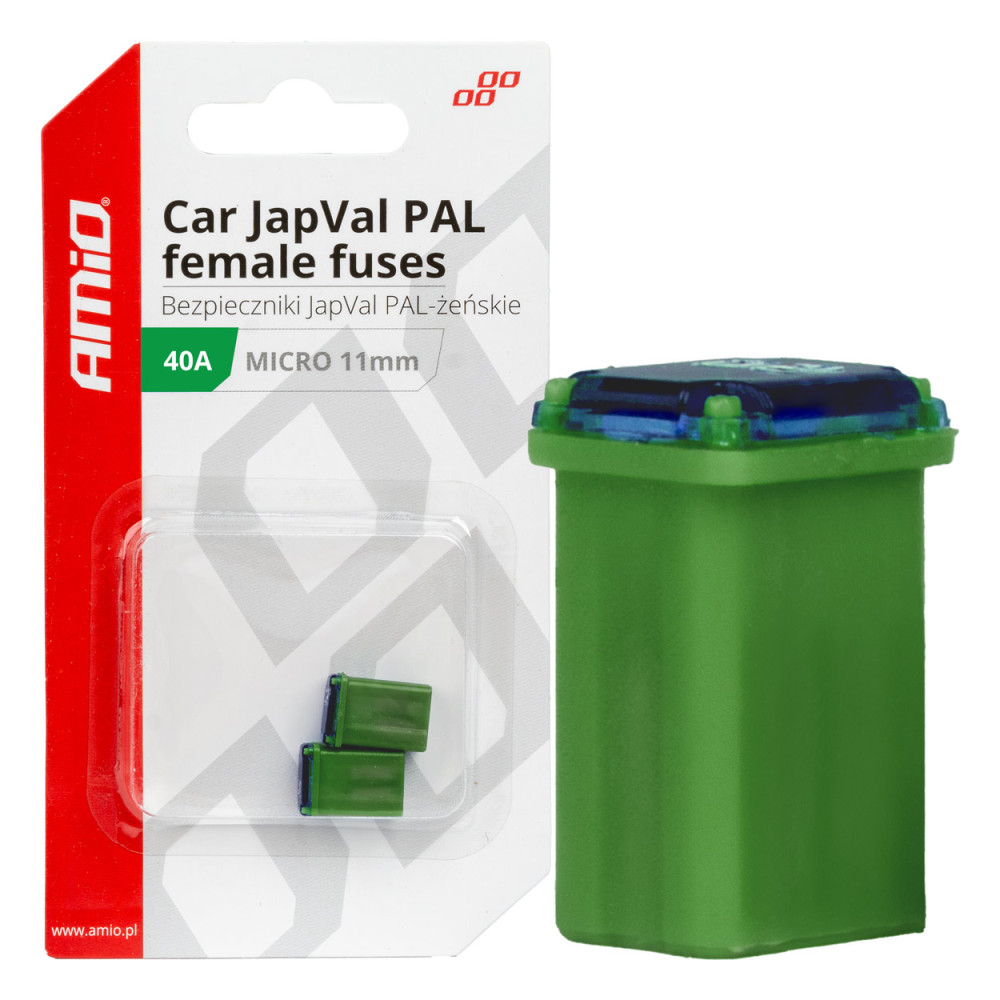 Säkringar för bilar japval kvinnliga 40a 2 st. amio-03461 Säkringar för bilar japval kvinnliga 40a 2 st. amio-03461
