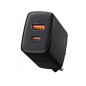 BASEUS Väggadapter Baseus Compact Quick Charger, USB, USB-C, 20W (CCXJ-B01) Svart