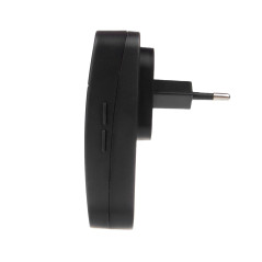 Trådlös batterilös kinetisk dörrklocka GreenBlue, 38 melodier, svart, räckvidd upp till 150m, IP68, GB139 B | HandlaSmidigt.se