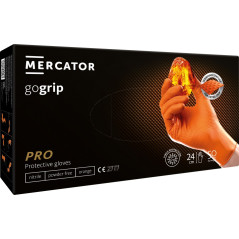 Nitrilhandskar orange Mercator GoGrip 50 stycken storlek XL