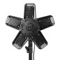RIGEL LED set: hopfällbar 5-flügelige Werkstattlampe 55W + Stativ + Adapter