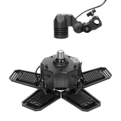 RIGEL LED set: hopfällbar 5-flügelige Werkstattlampe 55W + Stativ + Adapter | HandlaSmidigt.se