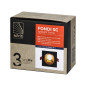 RAM FONDI dekorativ ram för spotlight, MR16/GU10 max 50W, kvadratisk, fast, aluminium, svart-guld