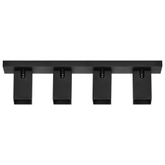 KUBAR SP 4, vägg-takarmatur, 4xGU10, IP20, svart | HandlaSmidigt.se