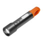 Ficklampa LED SMD 10W + COB 2W, 350lm, 1200 mAh, zoomfunktion, färgade skyddshöljen.