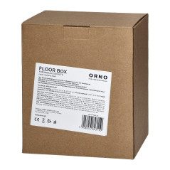 Golvbox för modulära uttag 4 x 45x45mm eller 8 x 22,5x45mm, lock: plast, svart | HandlaSmidigt.se