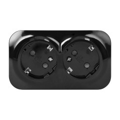 Att göra Dubbeluttag 2x2P+Z, 16A/230VAC, IP20, Schuko, Svart 10 stycken | HandlaSmidigt.se
