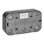 Att göra Dubbeluttag 2x2P+Z, 16A/230VAC, IP20, Svart 10 stycken