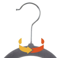 Klädhängare 20 st - grå Ruhhy 22535